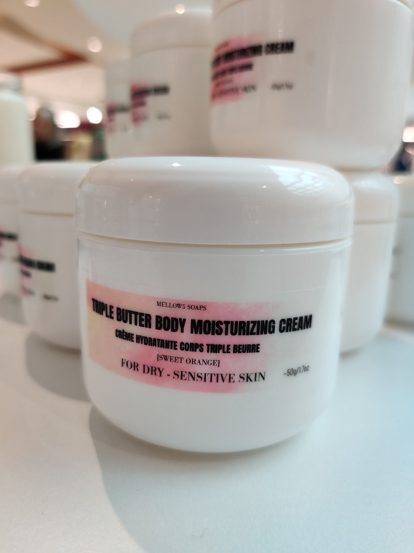 TRIPLE BUTTER BODY MOISTURIZING CREAM - Sweet Orange - Whipped Body Butter